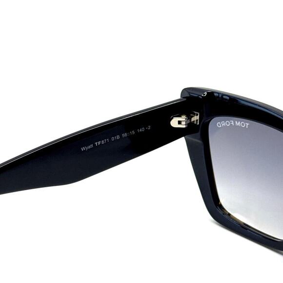 New, TOM FORD Wyatt Sunglasses TF871 01B Authentic - Picture 8 of 12